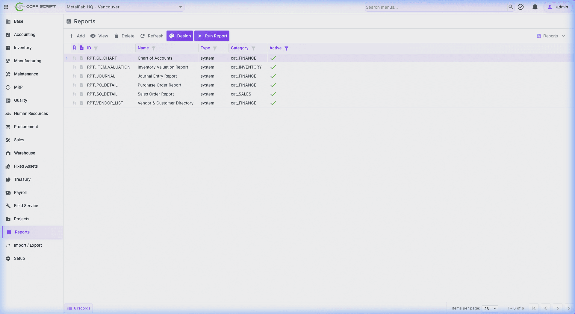 Reports — Report Designer